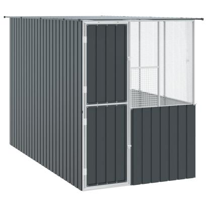 Cușcă pentru păsări Antracit 165 x 318 x 200 cm Oțel Galvanizat GartenMobel Dekor