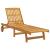 Sezlong cu masă din lemn masiv de salcâm GartenMobel Dekor