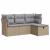 Set canapele de grădină, 4 piese, cu perne, bej, poliratan GartenMobel Dekor