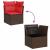 Set canapele de grădină cu perne, 6 piese, maro, poliratan GartenMobel Dekor