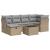 Set canapele de grădină, 7 piese, cu perne, bej, poliratan GartenMobel Dekor