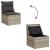 Set canapele de grădină cu perne, 7piese gri deschis poliratan GartenMobel Dekor