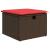 Set canapele de grădină cu perne, 7 piese, maro, poliratan GartenMobel Dekor