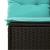 Set mobilier de grădină cu perne, 8 piese, negru, poliratan GartenMobel Dekor