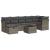 Set canapele de grădină cu perne, 8 piese, gri, poliratan GartenMobel Dekor