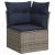 Set canapele de grădină cu perne, 8 piese, gri, poliratan GartenMobel Dekor