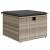 Set mobilier de grădină cu perne, 8 piese gri deschis poliratan GartenMobel Dekor