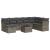 Set canapele de grădină, 9 piese, cu perne, gri, poliratan GartenMobel Dekor