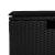 Set mobilier de grădină cu perne, 4 piese, negru, poliratan GartenMobel Dekor