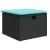 Set mobilier de grădină cu perne, 5 piese, negru, poliratan GartenMobel Dekor