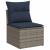 Set canapea de grădină cu perne, 5 piese, gri, poliratan GartenMobel Dekor