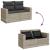 Set canapele de grădină cu perne, 5 piese gri deschis poliratan GartenMobel Dekor