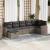 Set canapele de grădină, 7 piese, cu perne, gri, poliratan GartenMobel Dekor
