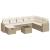 Set canapele de grădină, 9 piese, cu perne, bej, poliratan GartenMobel Dekor