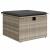 Set canapea de grădină cu perne, 4 piese, gri deschis poliratan GartenMobel Dekor