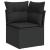 Set canapele de grădină cu perne, 7 piese, negru, poliratan GartenMobel Dekor
