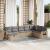 Set canapele de grădină, 8 piese, cu perne, bej, poliratan GartenMobel Dekor