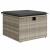 Set mobilier de grădină cu perne, 8 piese gri deschis poliratan GartenMobel Dekor