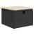 Set mobilier de grădină cu perne, 9 piese, negru, poliratan GartenMobel Dekor