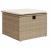 Set canapele de grădină, 4 piese, cu perne, bej, poliratan GartenMobel Dekor