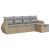 Set canapele de grădină cu perne, 5 piese, bej, poliratan GartenMobel Dekor