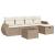 Set canapele de grădină cu perne, 6 piese, bej, poliratan GartenMobel Dekor