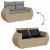 Set canapele de grădină cu perne, 6 piese, bej, poliratan GartenMobel Dekor
