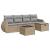 Set canapele de grădină cu perne, 6 piese, bej, poliratan GartenMobel Dekor