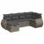Set mobilier grădină cu perne, 6 piese, gri, poliratan GartenMobel Dekor