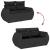 Set canapele de grădină cu perne, 7 piese, negru, poliratan GartenMobel Dekor