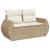 Set canapele de grădină, 7 piese, cu perne, bej, poliratan GartenMobel Dekor