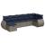 Set canapele de grădină, 7 piese, cu perne, gri, poliratan GartenMobel Dekor