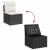 Set mobilier de grădină cu perne, 8 piese, negru, poliratan GartenMobel Dekor