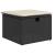 Set mobilier de grădină cu perne, 8 piese, negru, poliratan GartenMobel Dekor