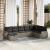 Set canapele de grădină cu perne, 8 piese, gri, poliratan GartenMobel Dekor