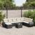 Set mobilier de grădină cu perne, 9 piese, negru, poliratan GartenMobel Dekor