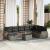Set canapele de grădină, 9 piese, cu perne, gri, poliratan GartenMobel Dekor