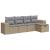 Set canapele de grădină cu perne, 5 piese, bej, poliratan GartenMobel Dekor