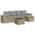Set canapele de grădină cu perne, 6 piese, bej, poliratan GartenMobel Dekor