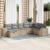 Set canapele de grădină, 8 piese, cu perne, bej, poliratan GartenMobel Dekor
