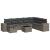 Set canapele de grădină, 9 piese, cu perne, gri, poliratan GartenMobel Dekor