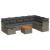 Set canapele de grădină, 9 piese, cu perne, gri, poliratan GartenMobel Dekor