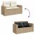 Set canapele de grădină cu perne, 6 piese, bej, poliratan GartenMobel Dekor