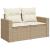 Set canapele de grădină, 8 piese, cu perne, bej, poliratan GartenMobel Dekor
