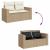 Set canapele de grădină, 8 piese, cu perne, bej, poliratan GartenMobel Dekor