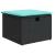 Set mobilier de grădină cu perne, 8 piese, negru, poliratan GartenMobel Dekor