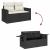 Set mobilier de grădină cu perne, 9 piese, negru, poliratan GartenMobel Dekor