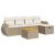Set canapele de grădină cu perne, 6 piese, bej, poliratan GartenMobel Dekor
