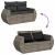Set canapele de grădină, 7 piese, cu perne, gri, poliratan GartenMobel Dekor
