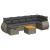 Set canapele de grădină cu perne, 8 piese, gri, poliratan GartenMobel Dekor
